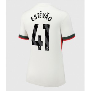 Chelsea Estevao Willian #41 Segunda Equipación Mujer 2025-26 Manga Corta